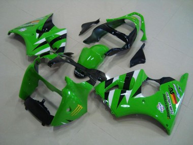 ZX6R 00-02 Verkleidungen Komplett Sets - Grün Schwarz