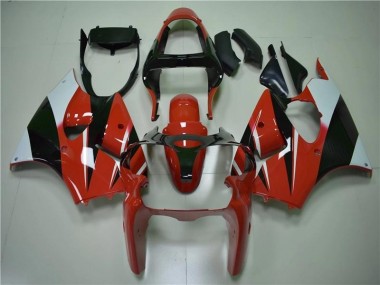 ZX6R 00-02 Verkleidungen - Rot Schwarz Weiß