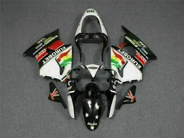 ZX6R 00-02 Verkleidungen - Schwarz Weißer Eurobet ZX6R 00-02 Verkleidungen - Schwarz Weißer Eurobet