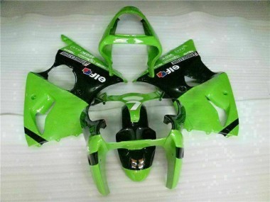 ZX6R 00-02 Vollverkleidung - Grün Schwarz