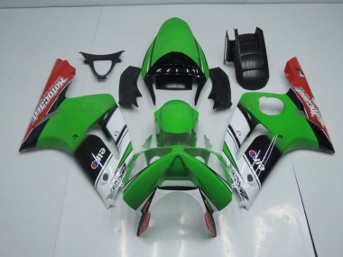 ZX6R 03-04 Verkleidungen - Grüne Motocard