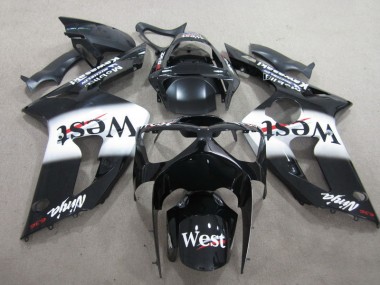 ZX6R 03-04 Verkleidungen - Schwarzer West Ninja 636