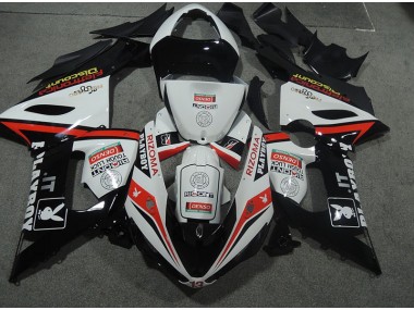 ZX6R 05-06 Verkleidung - Weiß Schwarz Rizoma Playboy