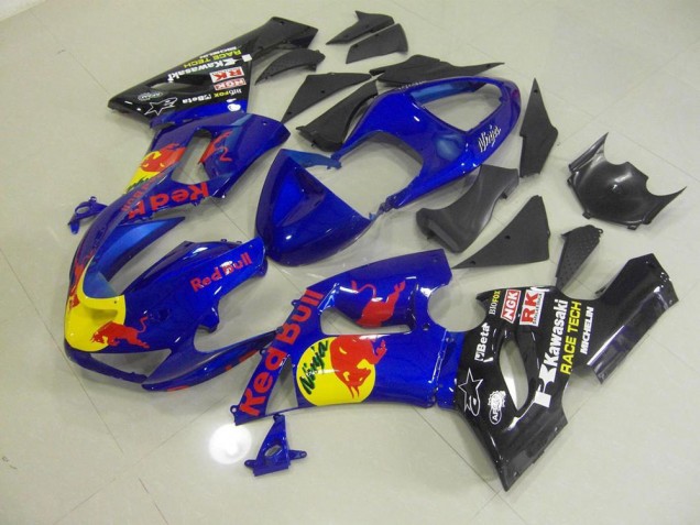 ZX6R 05-06 Verkleidungen - Blau Rot Bull ZX6R 05-06 Verkleidungen - Blau Rot Bull