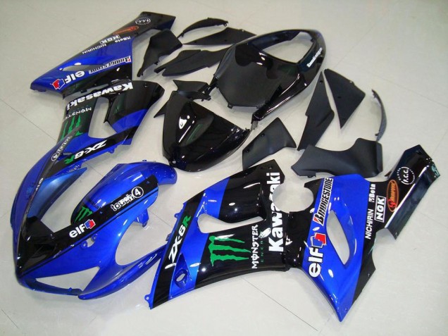 ZX6R 05-06 Verkleidungen - Bonbon blau Monster ZX6R 05-06 Verkleidungen - Bonbon blau Monster