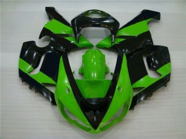 ZX6R 05-06 Verkleidungen - Grün Schwarz