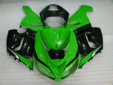 ZX6R 05-06 Verkleidungen - Grün Weiß Schwarz