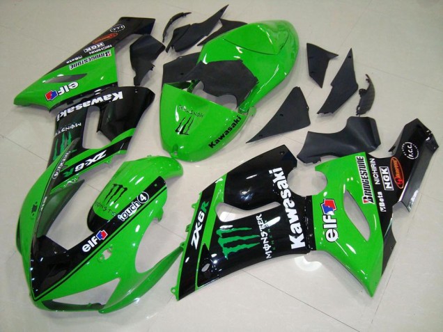 ZX6R 05-06 Verkleidungen - Grünes Monster ZX6R 05-06 Verkleidungen - Grünes Monster