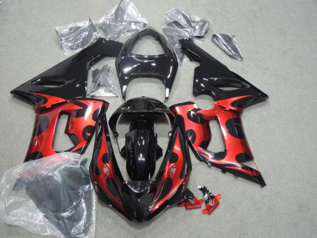 ZX6R 05-06 Verkleidungen - Schwarz Rot ZX6R 05-06 Verkleidungen - Schwarz Rot