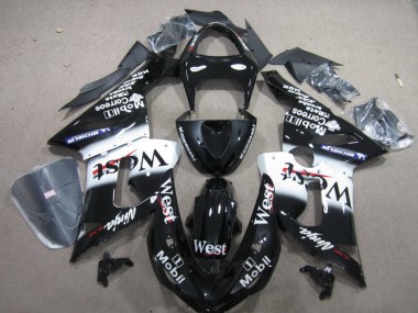 ZX6R 05-06 Verkleidungen - Schwarzer West Mobil Ninja 636