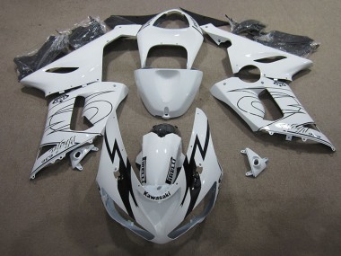 ZX6R 05-06 Verkleidungen - Weiß Ninja 636