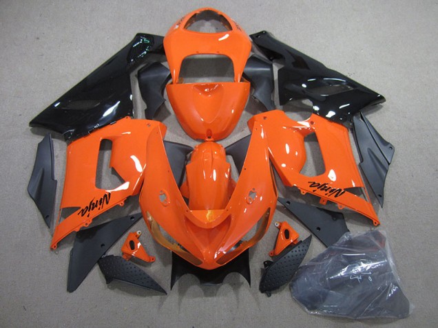 ZX6R 05-06 Vollverkleidung - Orange Schwarz Ninja ZX6R 05-06 Vollverkleidung - Orange Schwarz Ninja
