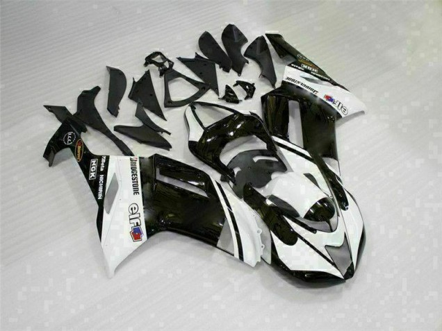 ZX6R 07-08 Verkleidung - Schwarz Weiß ZX6R 07-08 Verkleidung - Schwarz Weiß