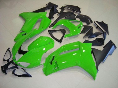 ZX6R 07-08 Verkleidungen - Grün Matt schwarz