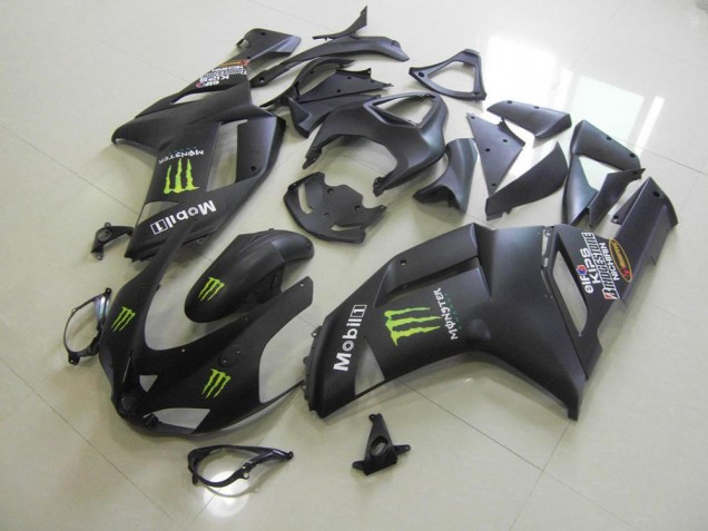 ZX6R 07-08 Verkleidungen - Matt Schwarz Monster ZX6R 07-08 Verkleidungen - Matt Schwarz Monster