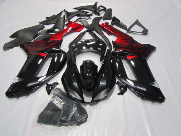 ZX6R 07-08 Verkleidungen - Schwarz Rot ZX6R 07-08 Verkleidungen - Schwarz Rot