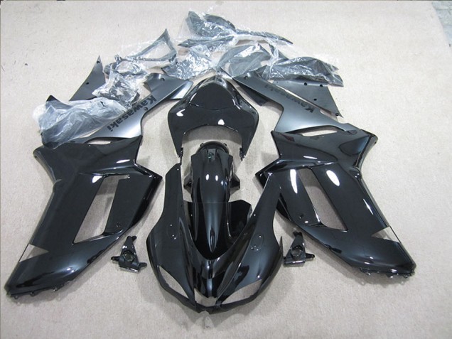 ZX6R 07-08 Verkleidungen - Schwarz Silber ZX6R 07-08 Verkleidungen - Schwarz Silber