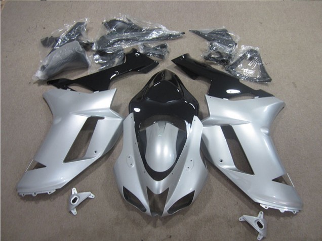 ZX6R 07-08 Verkleidungen - Silber Schwarz