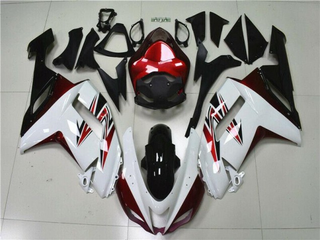 ZX6R 07-08 Verkleidungen - Weiß Schwarz Rot ZX6R 07-08 Verkleidungen - Weiß Schwarz Rot