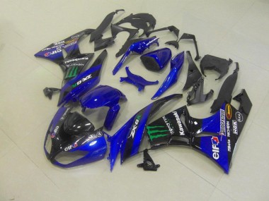 ZX6R 09-12 Verkleidungen - Blau Monster