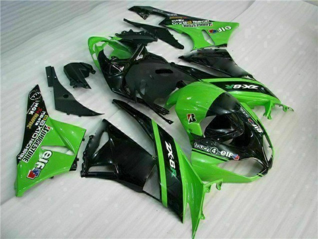 ZX6R 09-12 Verkleidungen - Grün Schwarz ZX6R 09-12 Verkleidungen - Grün Schwarz