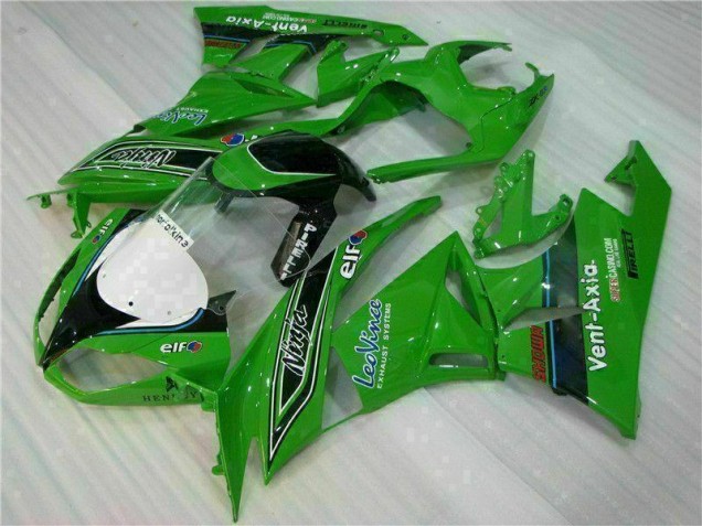 ZX6R 09-12 Verkleidungen - Grün Schwarzer LeoVince ZX6R 09-12 Verkleidungen - Grün Schwarzer LeoVince