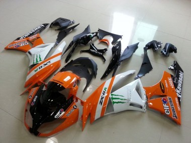 ZX6R 09-12 Verkleidungen - Orange Monster