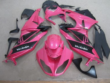 ZX6R 09-12 Verkleidungen - Rosa Schwarz Monster