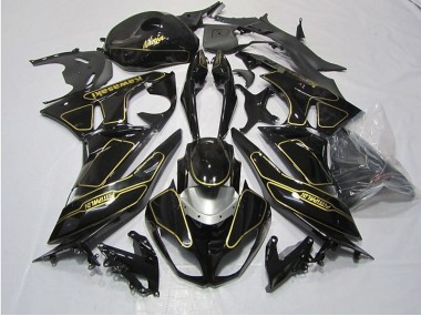 ZX6R 09-12 Verkleidungen - Schwarz Gold