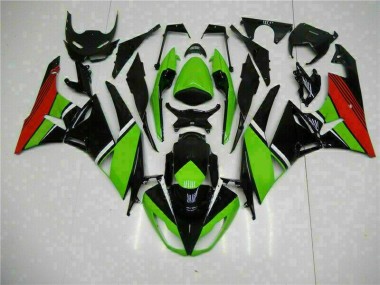 ZX6R 09-12 Verkleidungen - Schwarz Grün Rot
