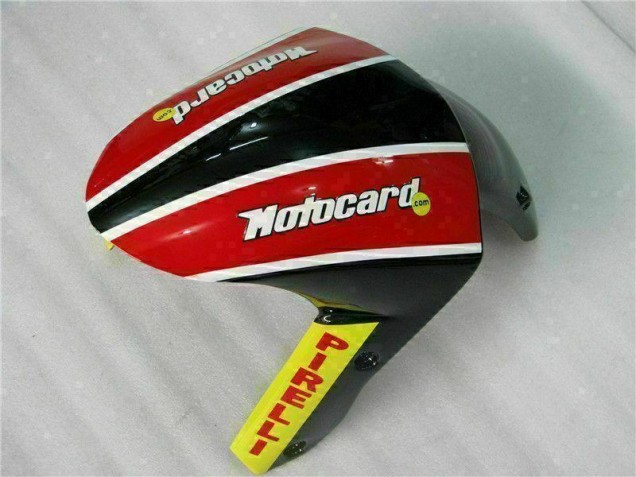 ZX6R 09-12 Verkleidungen - Schwarz Rot Grün Motocard ZX6R 09-12 Verkleidungen - Schwarz Rot Grün Motocard