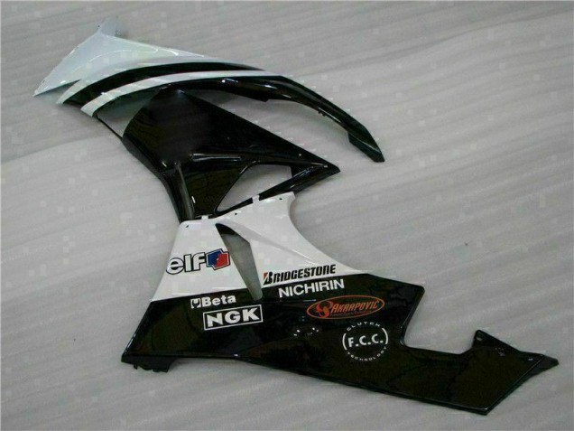 ZX6R 09-12 Verkleidungen - Schwarz Weiß 3M Touch4 ZX6R 09-12 Verkleidungen - Schwarz Weiß 3M Touch4