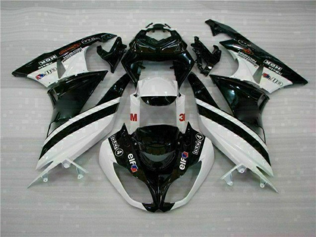ZX6R 09-12 Verkleidungen - Schwarz Weiß 3M Touch4 ZX6R 09-12 Verkleidungen - Schwarz Weiß 3M Touch4