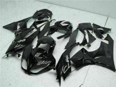 ZX6R 09-12 Verkleidungen - Schwarz Weiß Ninja 636