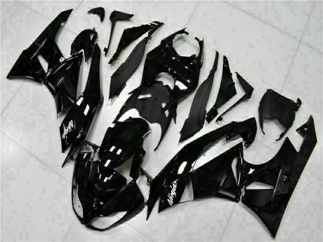 ZX6R 09-12 Verkleidungen - Schwarz Weißer Ninja ZX6R 09-12 Verkleidungen - Schwarz Weißer Ninja