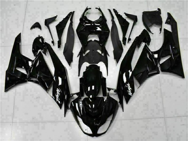 ZX6R 09-12 Verkleidungen - Schwarz Weißer Ninja ZX6R 09-12 Verkleidungen - Schwarz Weißer Ninja