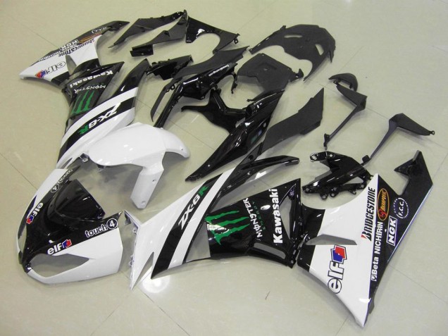 ZX6R 09-12 Verkleidungen - Weiß Monster ZX6R 09-12 Verkleidungen - Weiß Monster