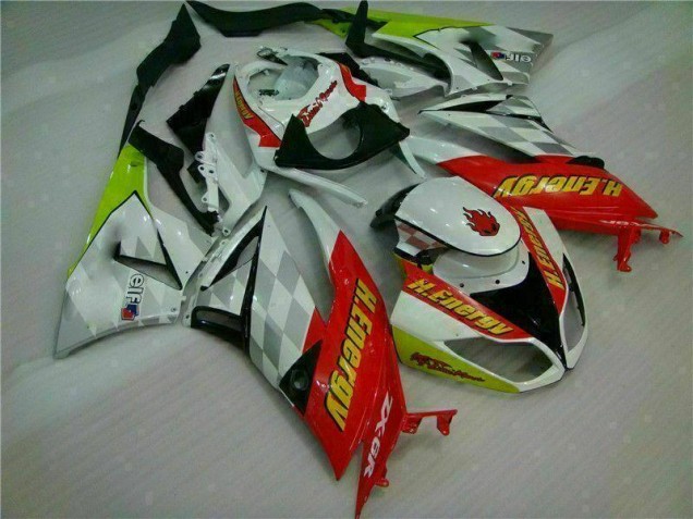 ZX6R 09-12 Verkleidungen - Weiß Rot H. Energy ZX6R 09-12 Verkleidungen - Weiß Rot H. Energy