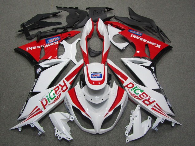 ZX6R 09-12 Verkleidungen - Weiß Rot Rapid ZX6R 09-12 Verkleidungen - Weiß Rot Rapid