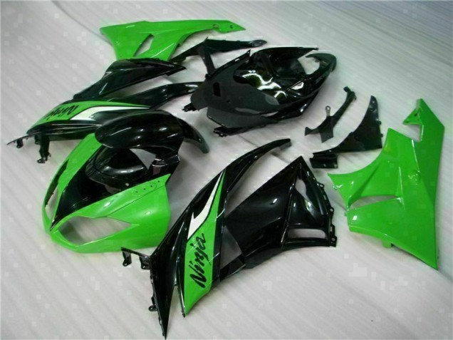 ZX6R 09-12 Vollverkleidung - Schwarz Grün ZX6R 09-12 Vollverkleidung - Schwarz Grün