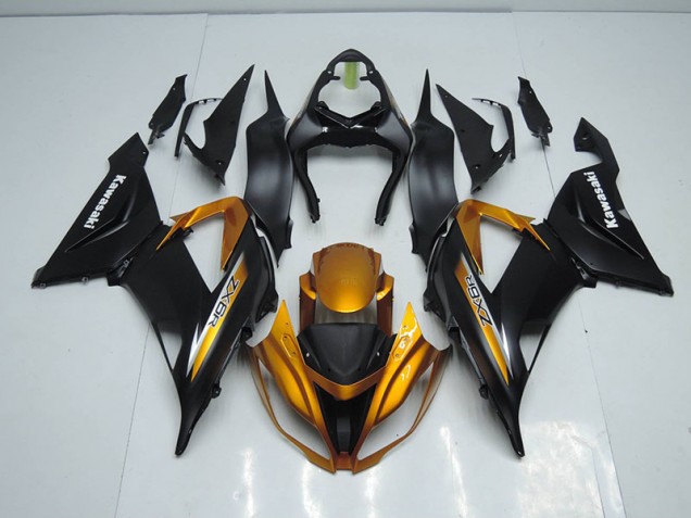 ZX6R 13-18 Verkleidung - Schwarz Gold ZX6R 13-18 Verkleidung - Schwarz Gold