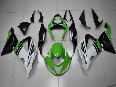 ZX6R 13-18 Verkleidungen - Schwarz Grün Weiß