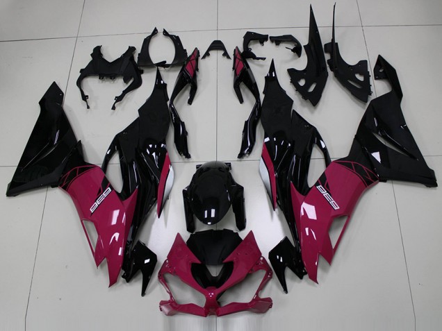 ZX6R 19-23 Verkleidungen - Rosa Schwarz