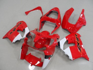 ZX9R 00-01 Verkleidungen - Rot und Weiß