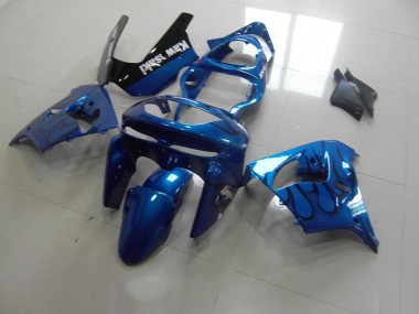 ZX9R 98-99 Verkleidungen - Blau schwarze Flamme